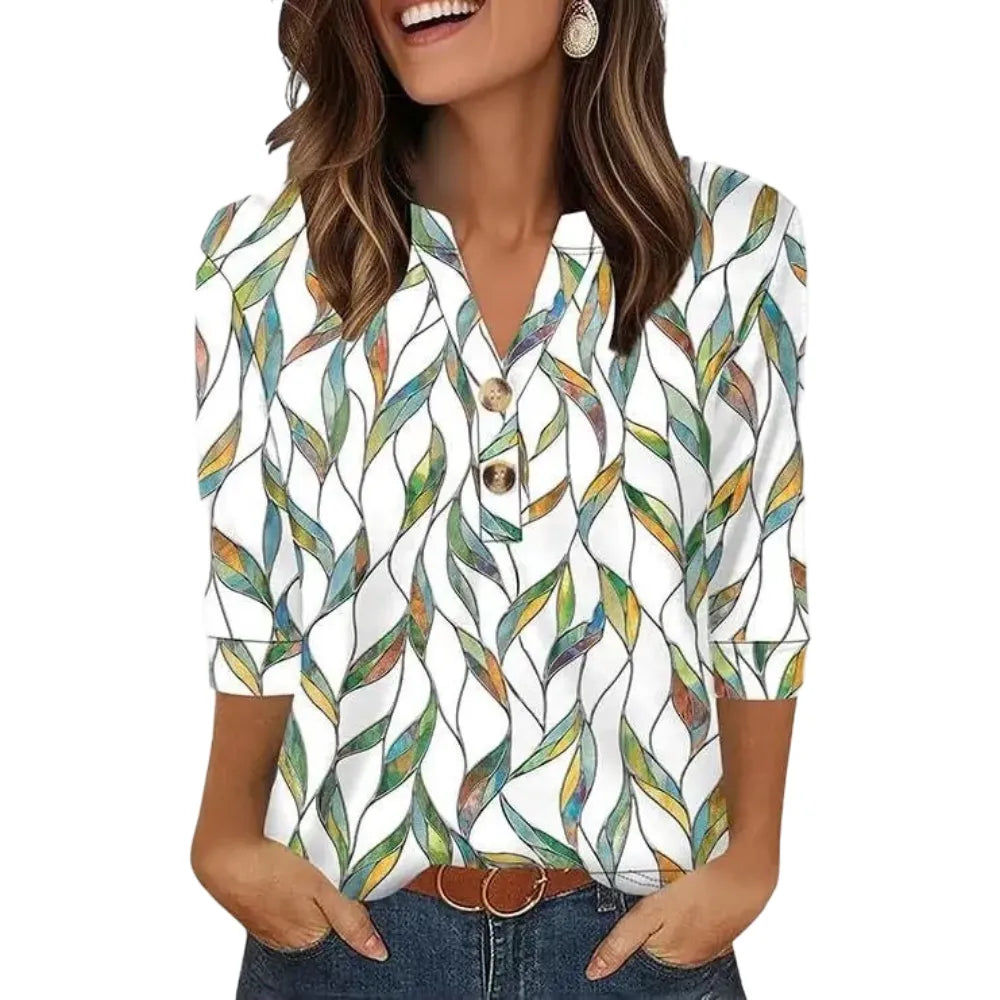✨Womens Tops 3/4 Sleeve Heley Shirts for Women Summer Fashion Blouses