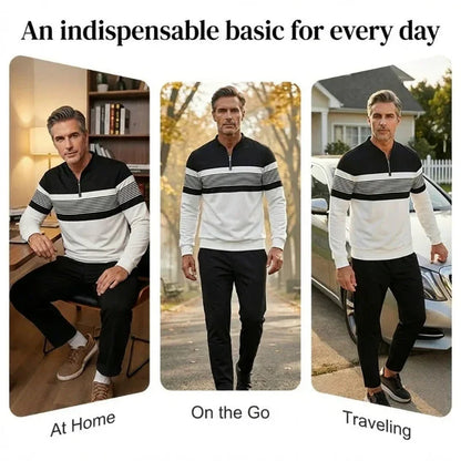🔥🧵 Men's Graphic Print Pullover & Pants Set – Bold streetwear style. Ultimate comfort for lounging or errands👖